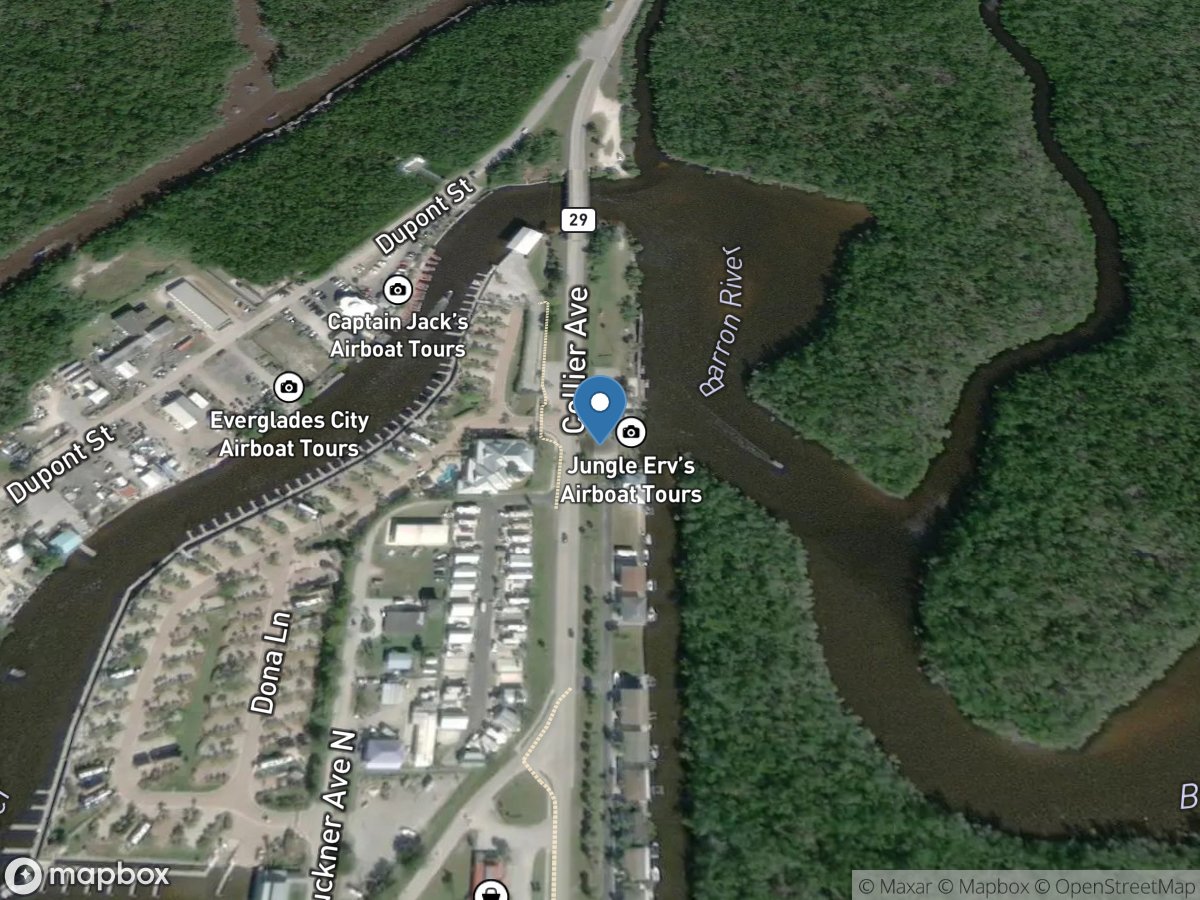 Barron River at Everglades City, FL location