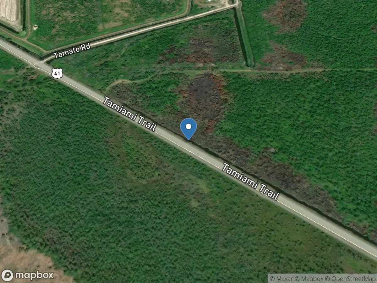 Tamiami Canal at U.s 41 near Eagle Lakes, FL location