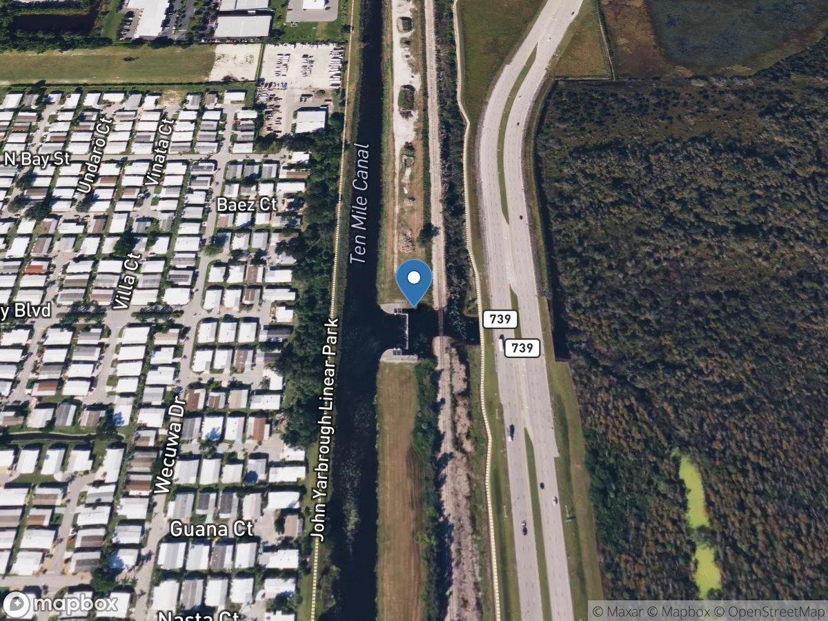 Sixmile Cypress Creek near Fort Myers,  FL location