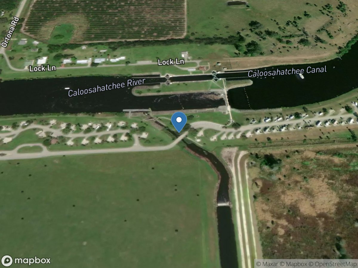 Goodno Canal below S-78 near Labelle FL location