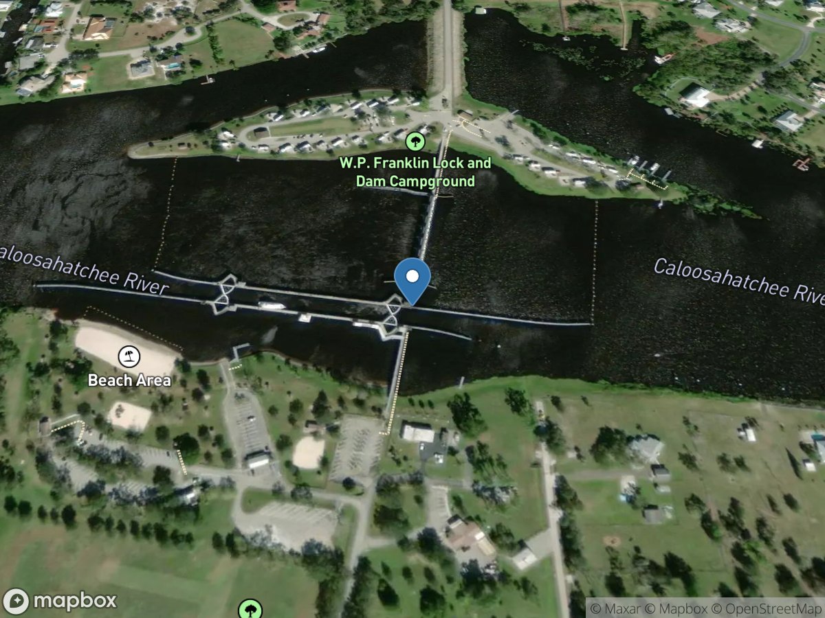 Caloosahatchee River at S-79, Nr.olga, Fla location