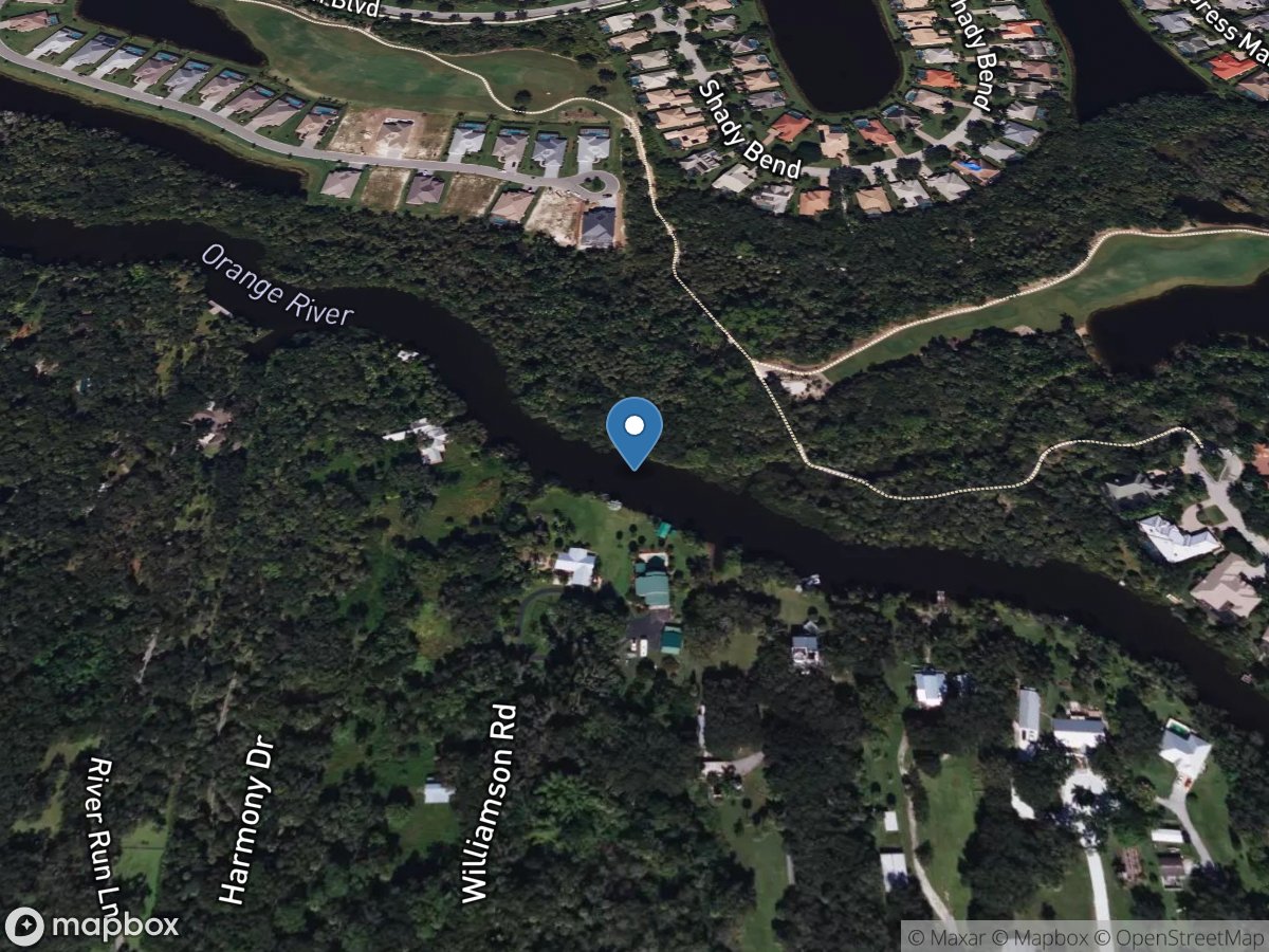 Orange River near Buckingham, FL location