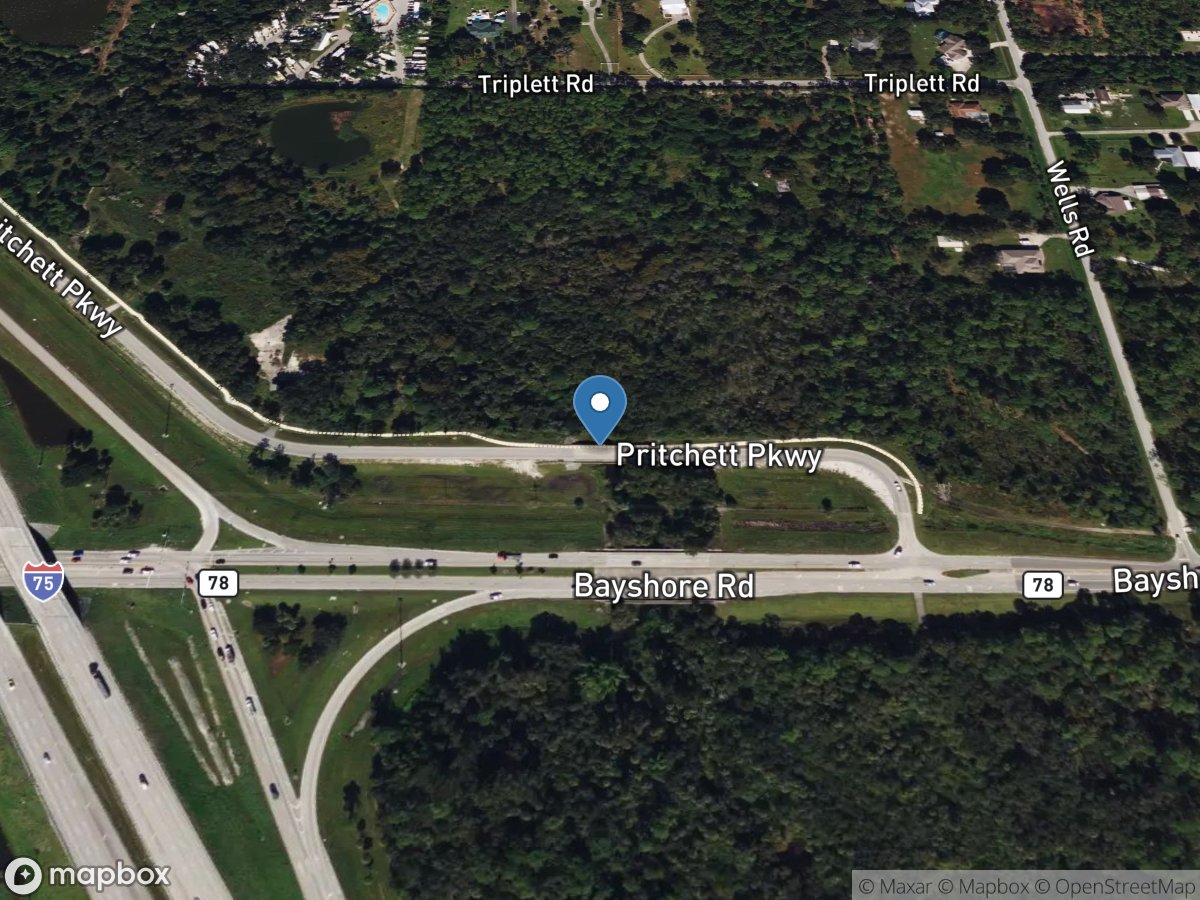 Popash Creek at Leetana Rd. near North Fort Myers,FL location