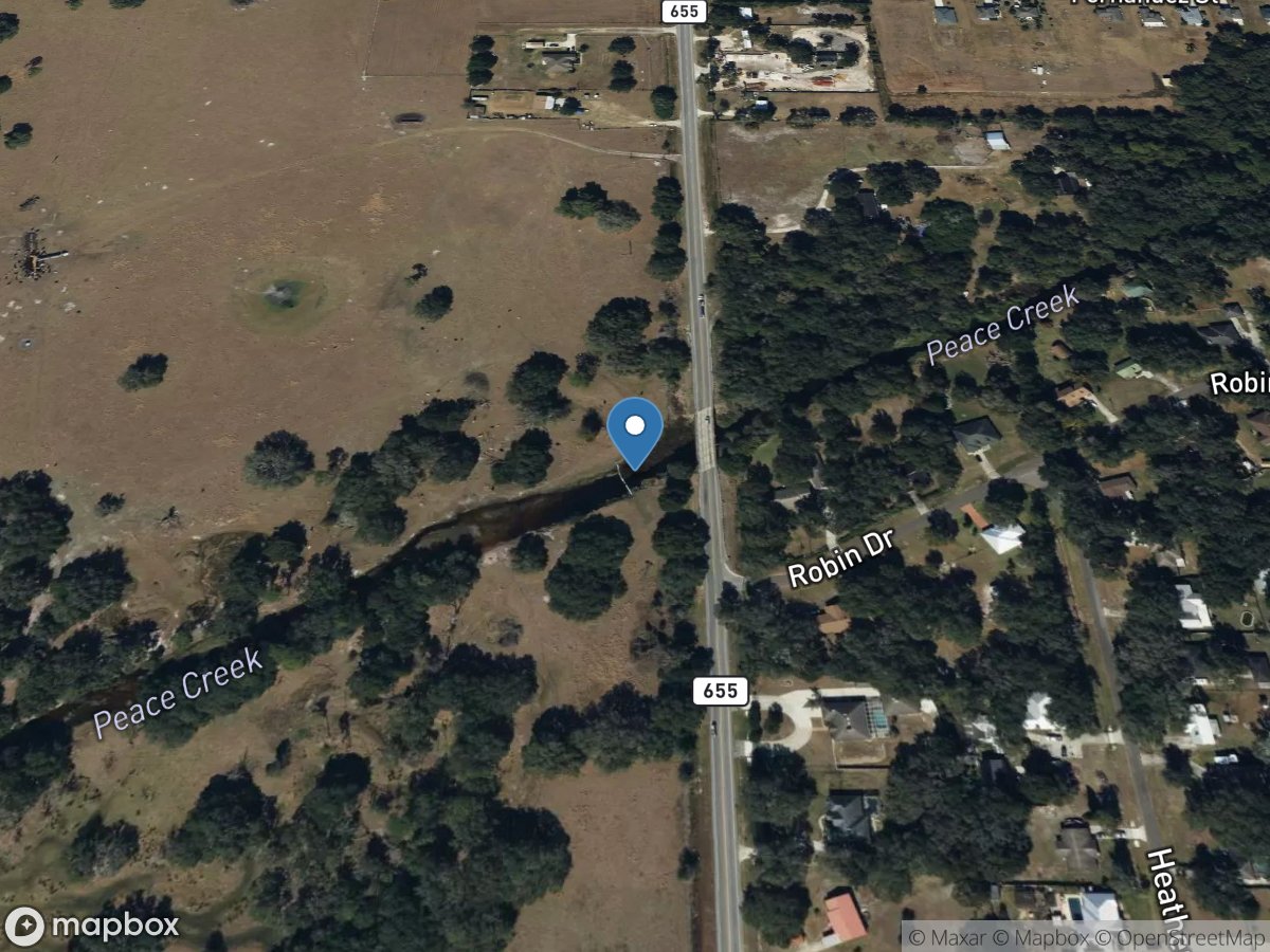 Peace Creek Drainage Canal near Wahneta FL location