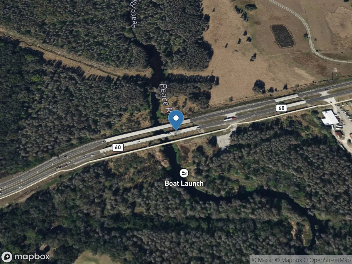 Peace River at SR 60 at Bartow, FL location