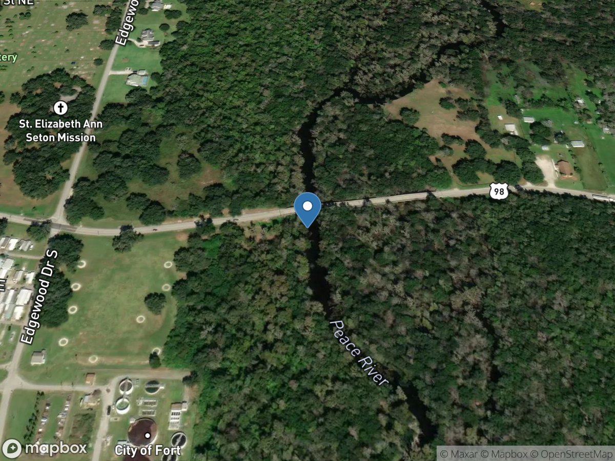 Peace River at Fort Meade FL location