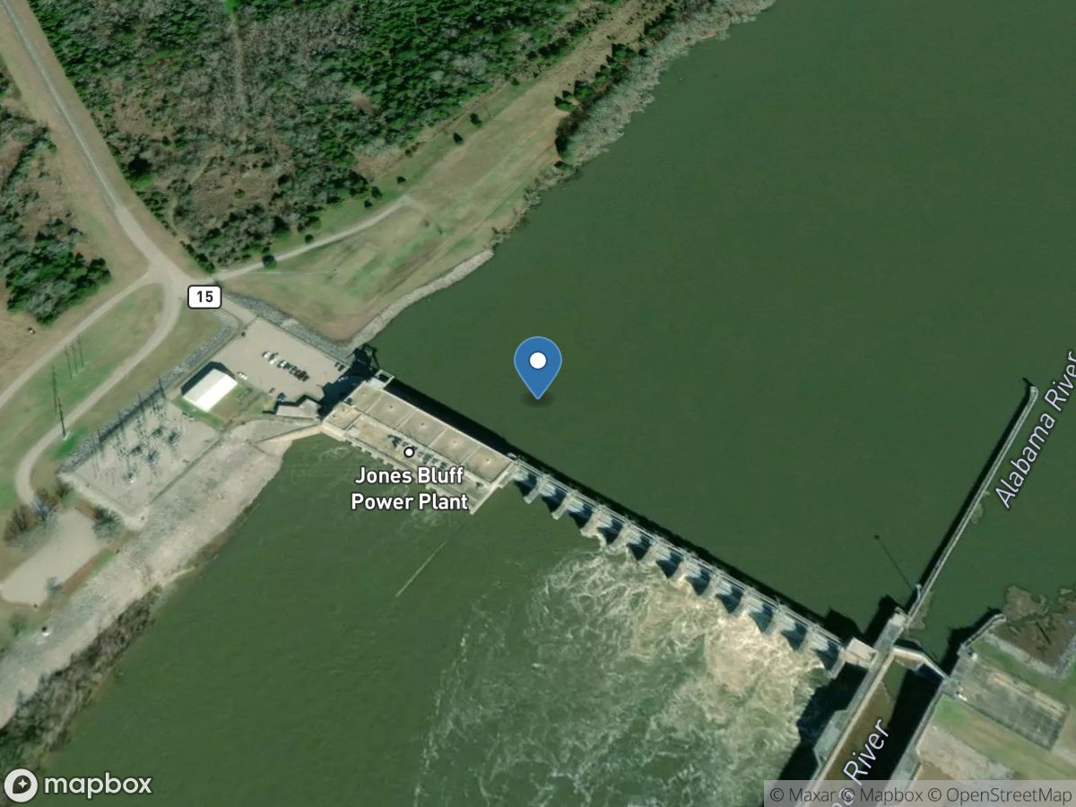 Alabama River at Robert F Henry Lock and DAM location