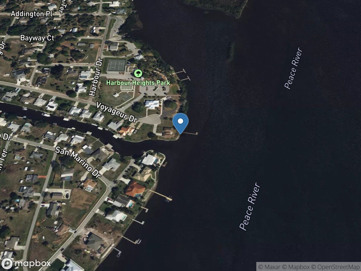 Peace River at Harbour Heights FL location