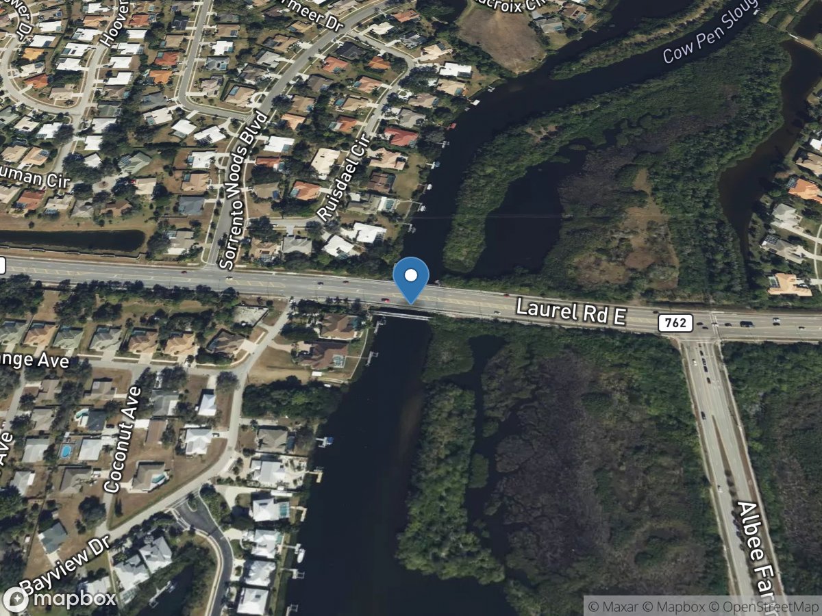 Shakett Creek at Creek 762 near Nokomis, FL location