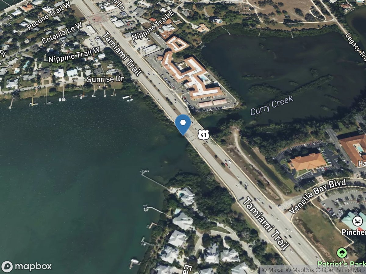 Curry Creek at Highway 41 at Nokomis FL location