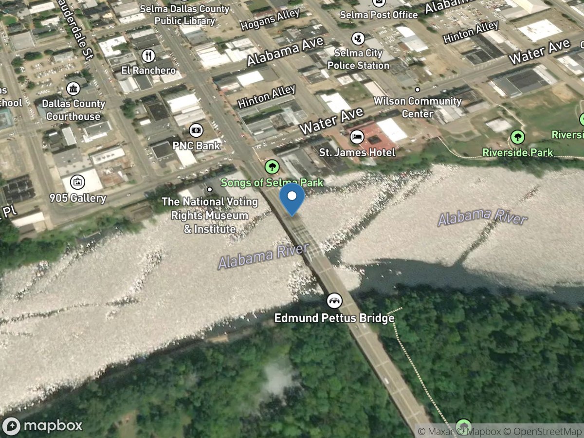 Alabama River at Selma AL location