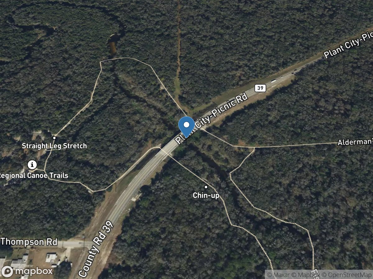 Alafia River near Keysville FL location