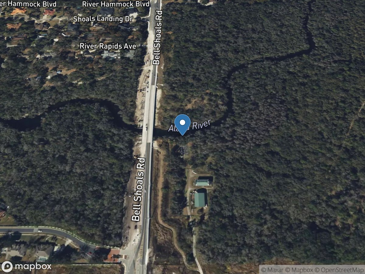 Alafia River near Bell Shoals Road near Riverview FL location