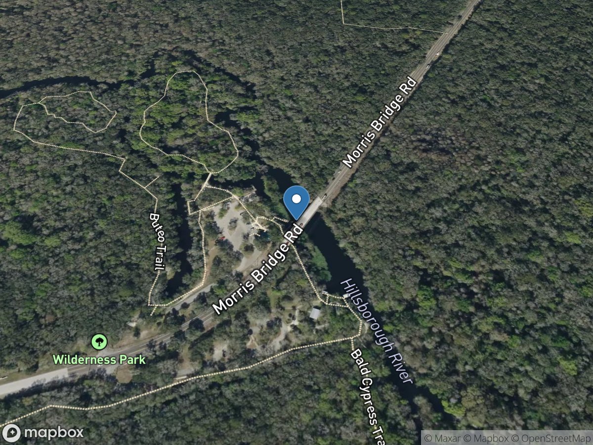 Hillsborough River at Morris Branch near Thonotosassa FL location