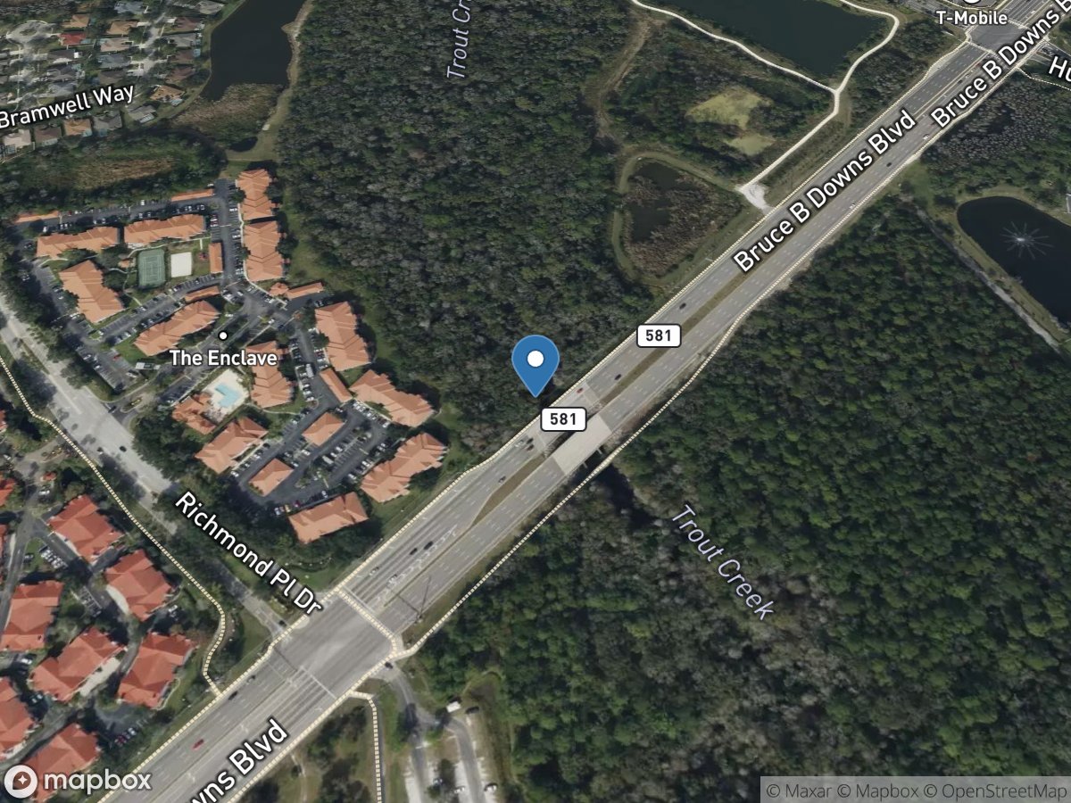 Trout Creek near Sulphur Springs FL location