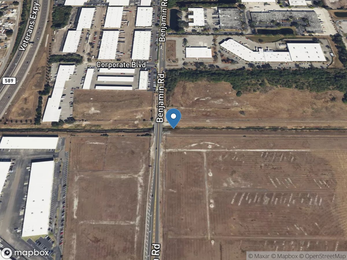 Henry Street Canal at Benjamin Road near Tampa FL location