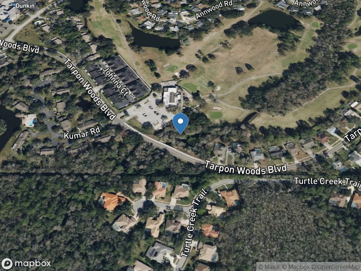 Brooker Creek at Tarpon Woods Boulevard near Oldsmar FL location