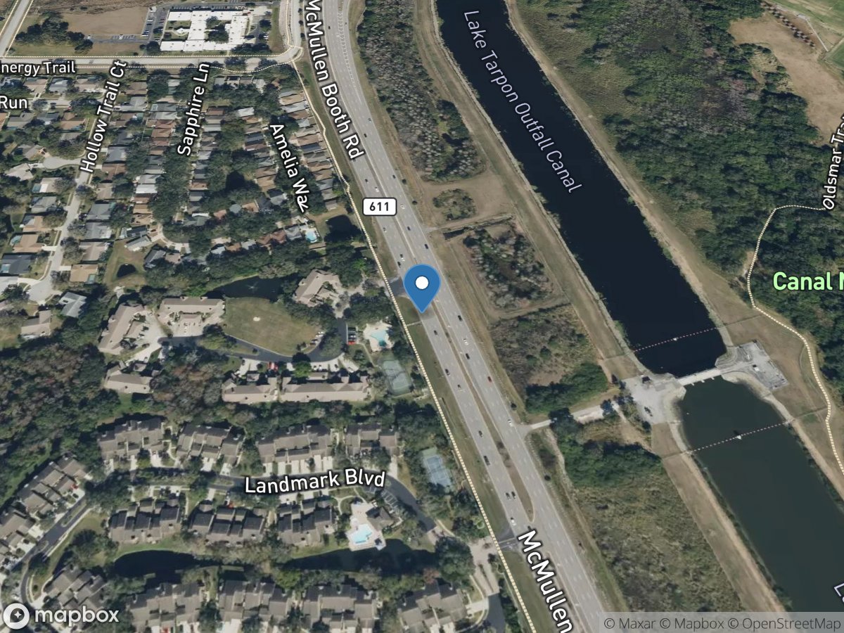 Lake Tarpon Canal at S-551, near Oldsmar FL location