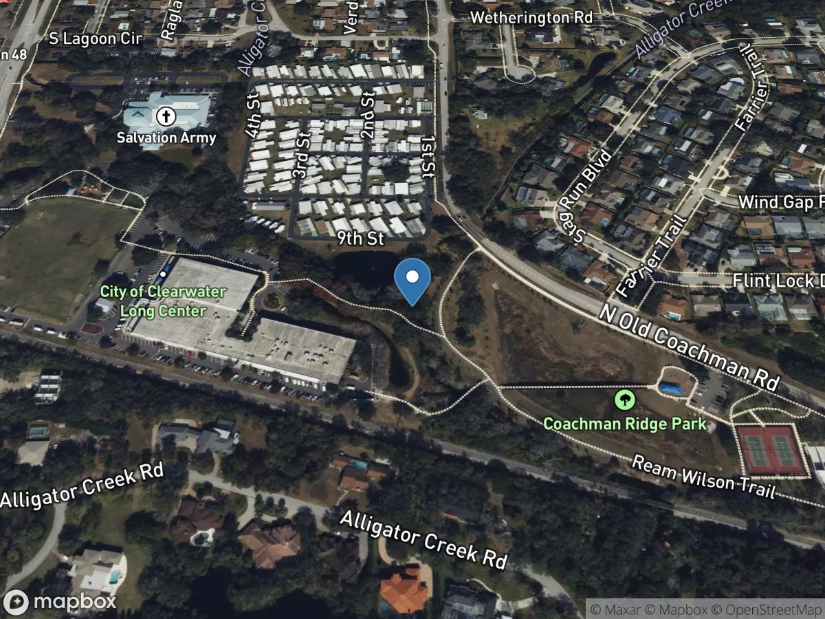 Alligator Creek below Belcher Road at Clearwater FL location