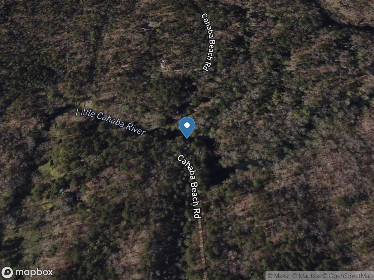 Little Cahaba River at Cah Bea Road near Cahaba Hts AL location