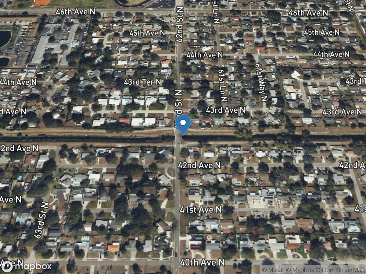 ST Joe Creek at 62nd ST near Pinellas Park FL location