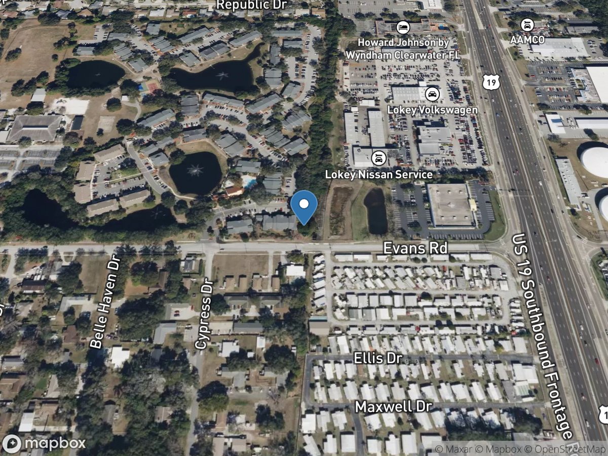 Curlew Creek at Evans Road near Dunedin FL location