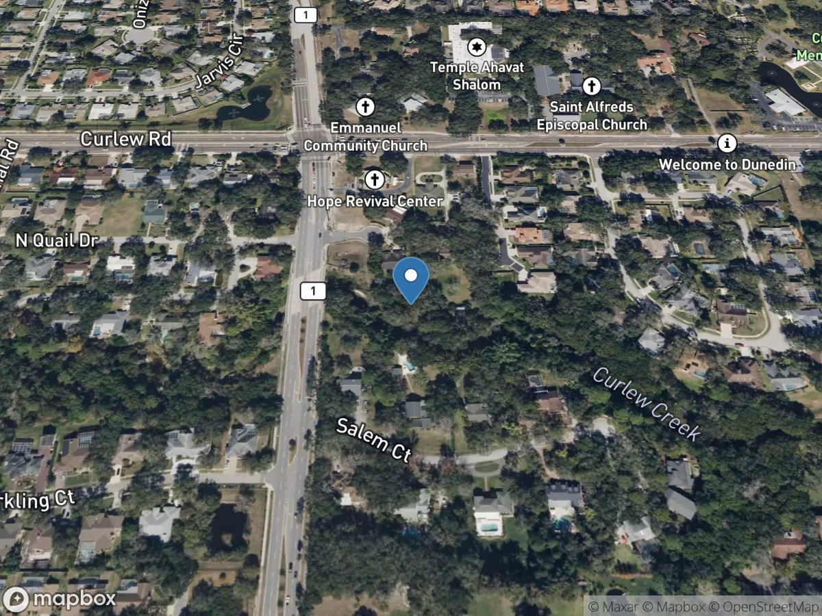 Curlew Creek at County Road 1 near Ozona FL location