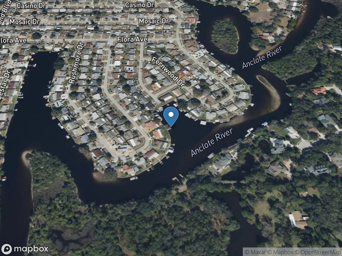 Anclote River near Holiday FL location