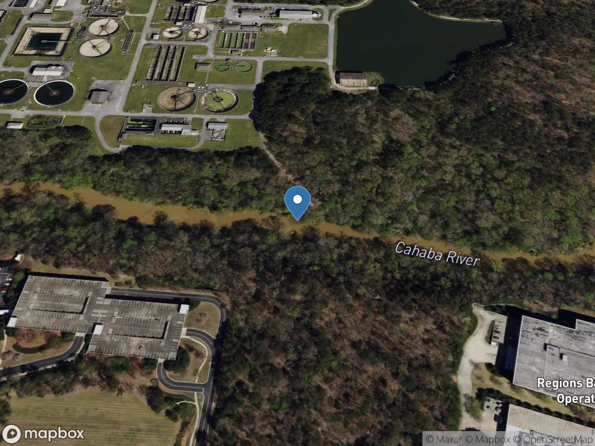 Cahaba River near Hoover, AL location