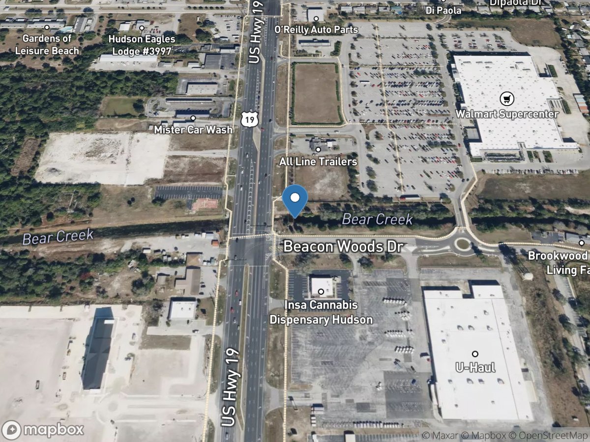 Bear Creek near Bayonet Point FL location