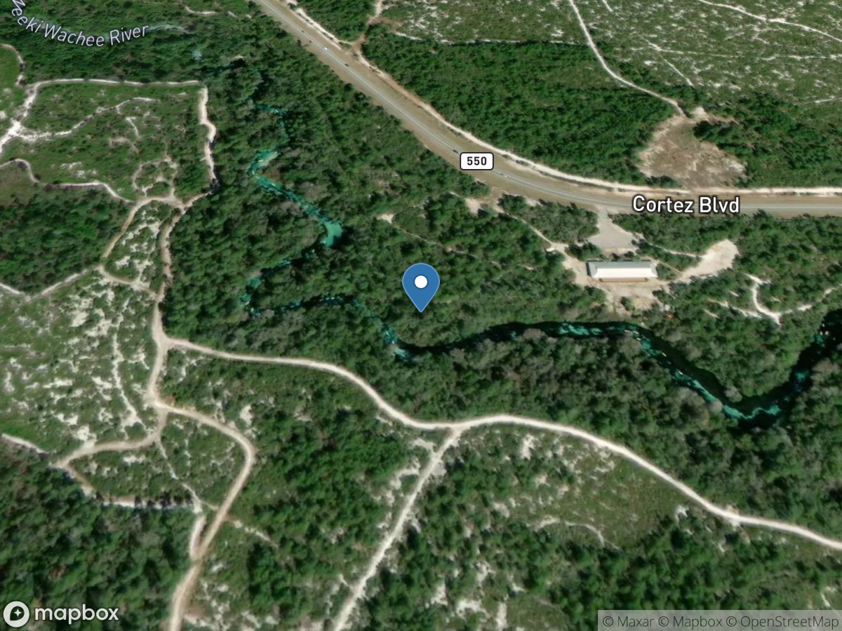 Weeki Wachee River near Brooksville FL location