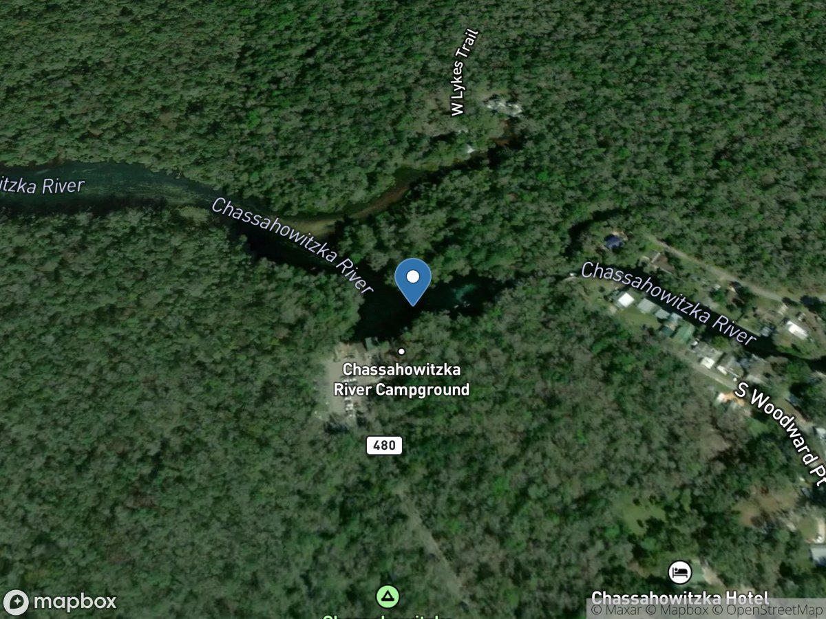 Chassahowitzka River near Homosassa FL location