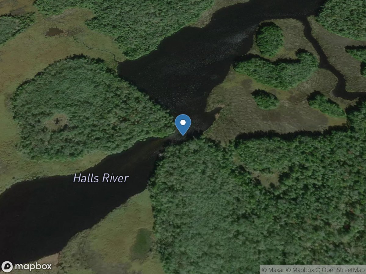 Halls River at Homosassa Springs FL location