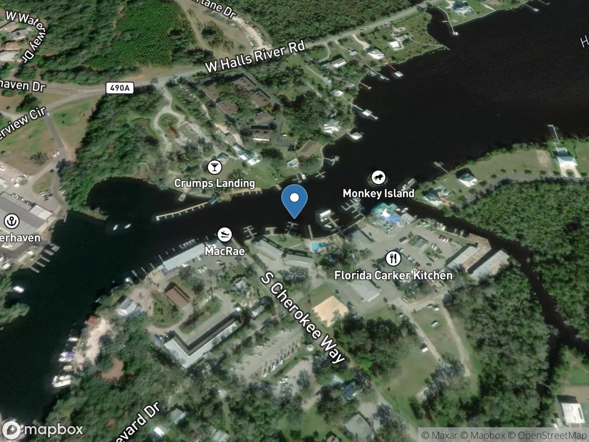 Homosassa River at Homosassa FL location