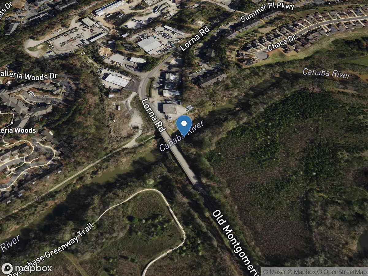 Cahaba River near Acton AL location