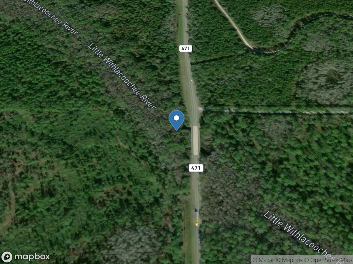 Little Withlacoochee River near Tarrytown, FL location