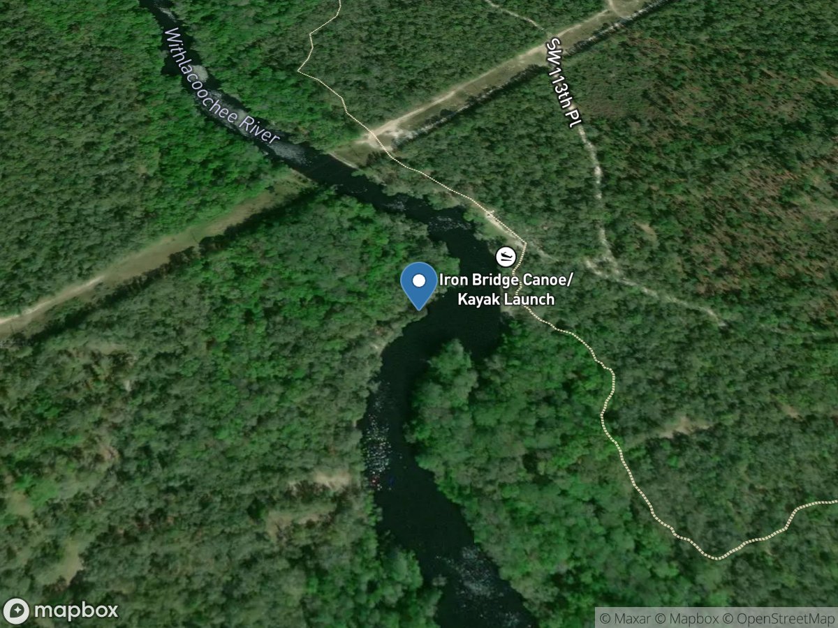 Withlacoochee River at Croom, FL location