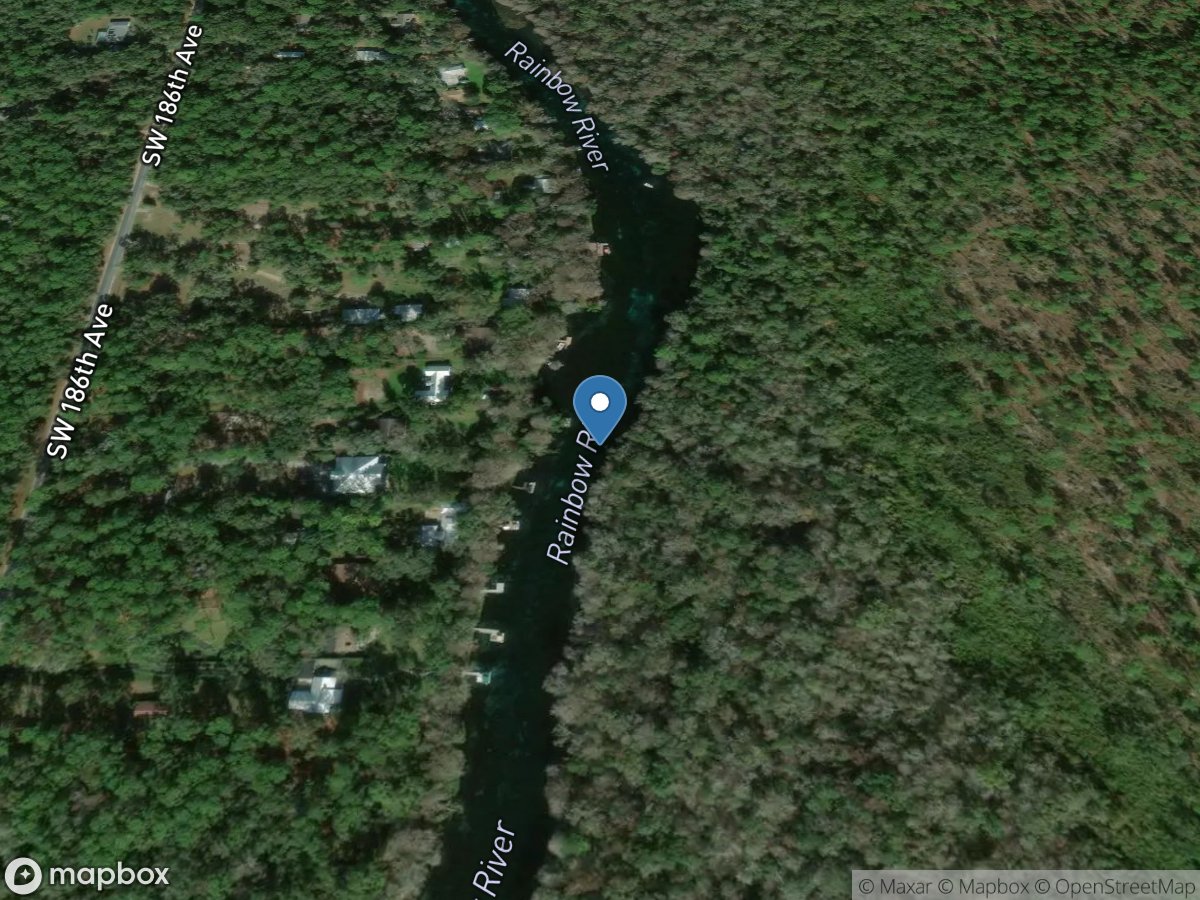 Rainbow River near Dunnellon, FL location
