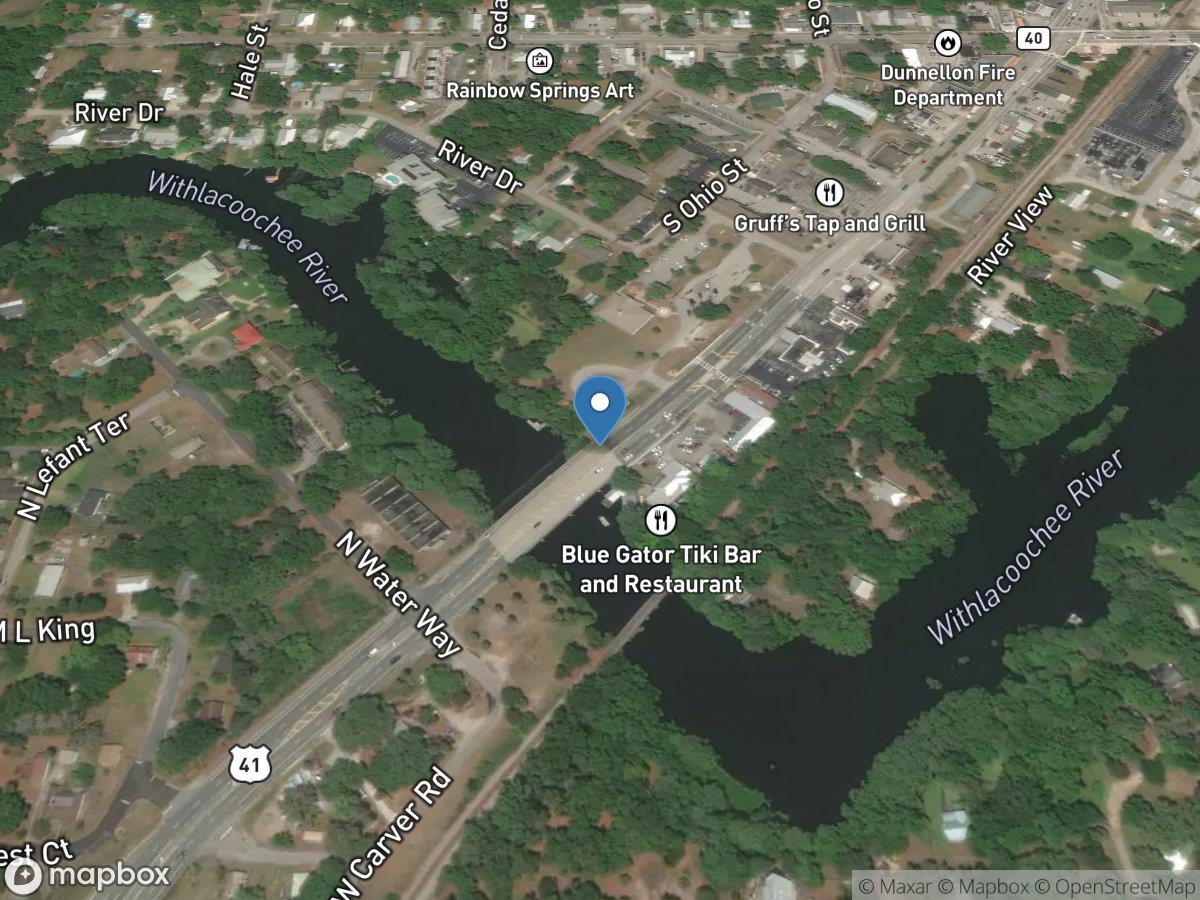 Withlacoochee River at US 41 at Dunnellon, FL location