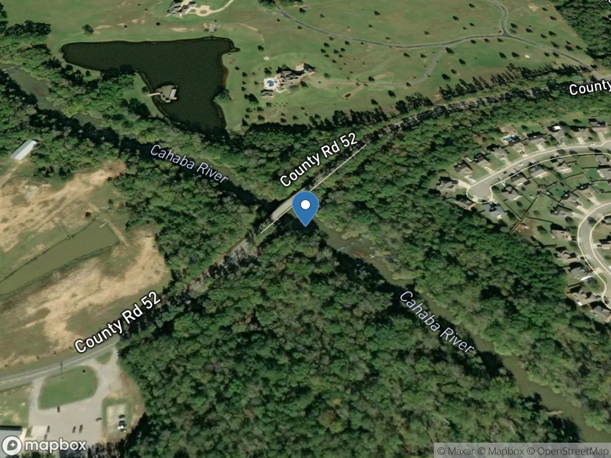 Cahaba River near Helena AL location