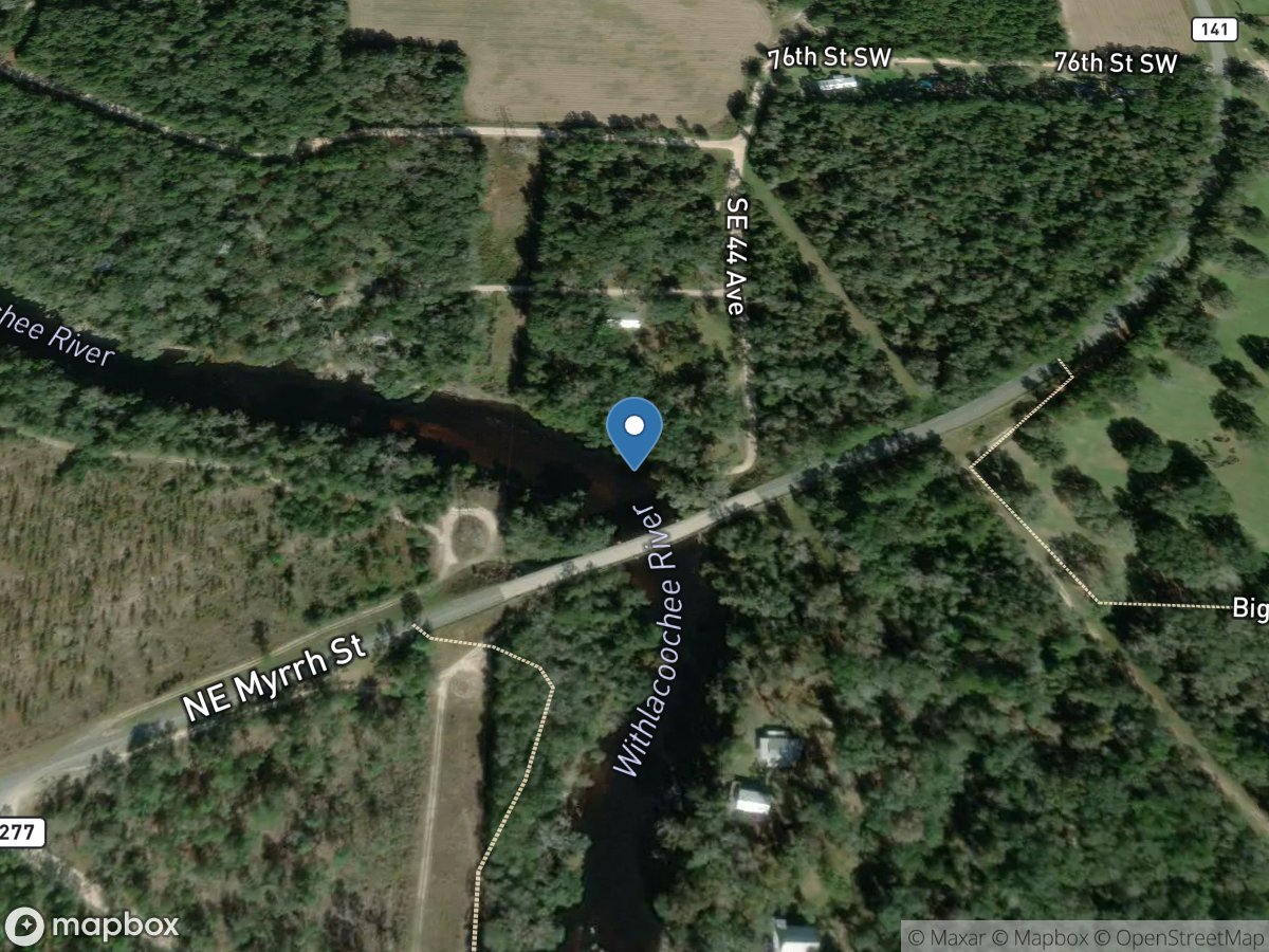 Withlacoochee River near Lee, Fla location