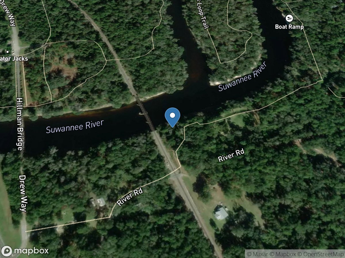 Suwannee River at Ellaville, Fla location