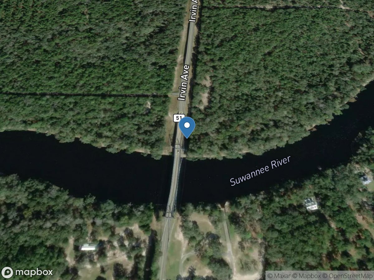 Suwannee River at Luraville, Fla. location