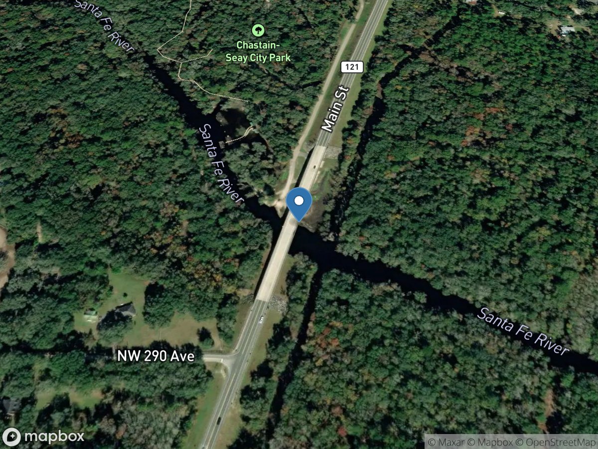 Santa Fe River at Worthington Springs, Fla. location