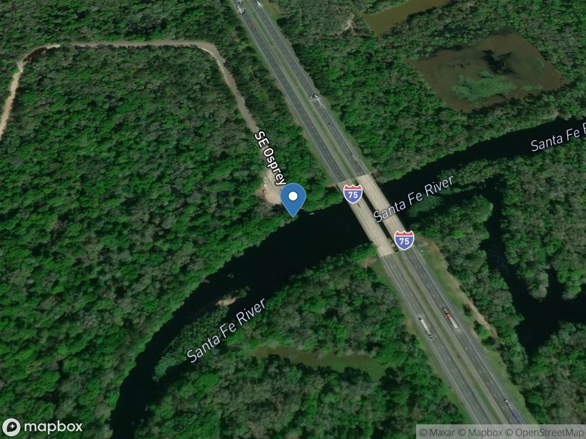 Santa Fe River at O'Leno State Park Fla location