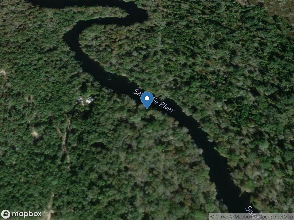 Santa Fe River at Northeast 60th ST near Fort White, FL location