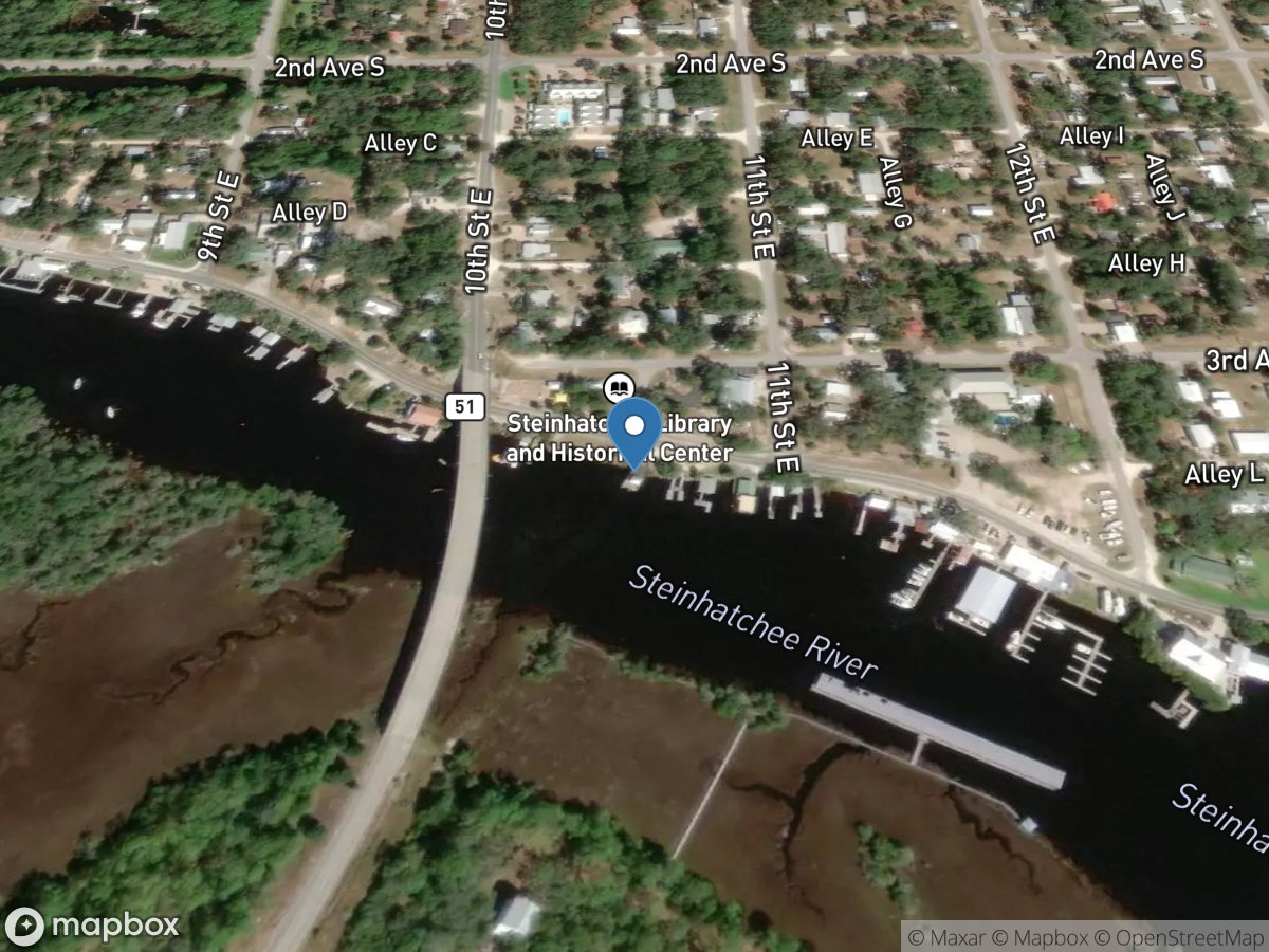 Steinhatchee River at Steinhatchee, Fl. location