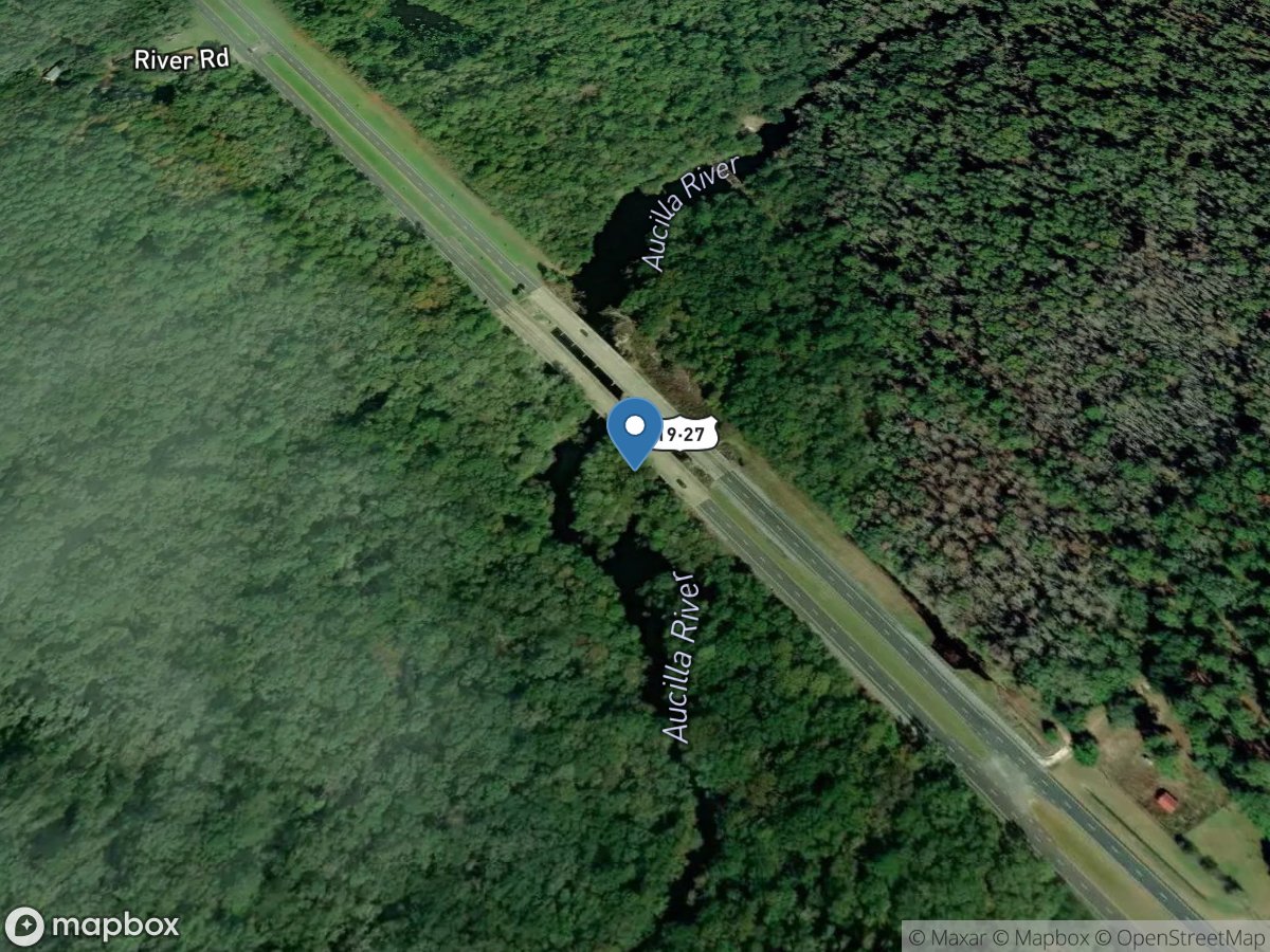 Aucilla River at Lamont, Fla. location