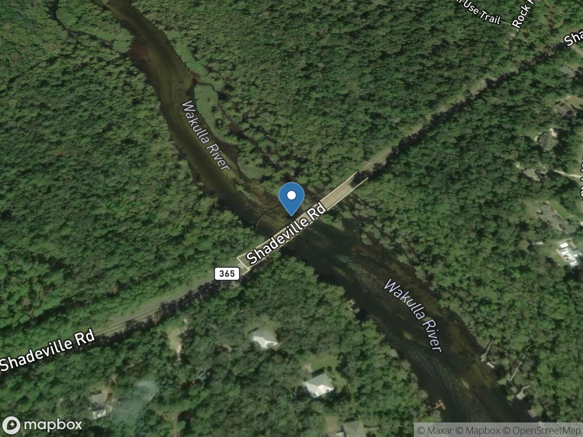 Wakulla River near Crawfordville, FL location