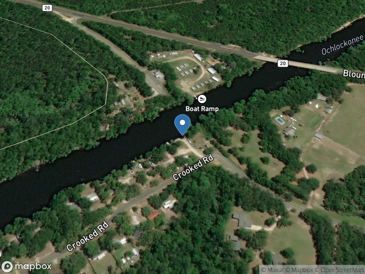 Ochlockonee River near Bloxham, Fla. location